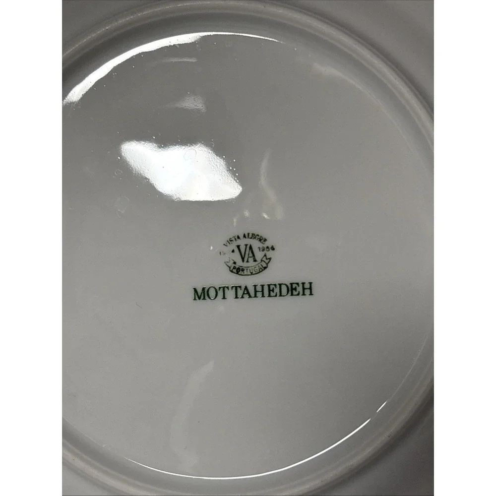 Mottahedeh Dessert Plate And Bowl Set Plum Design Summer Fruit Collection